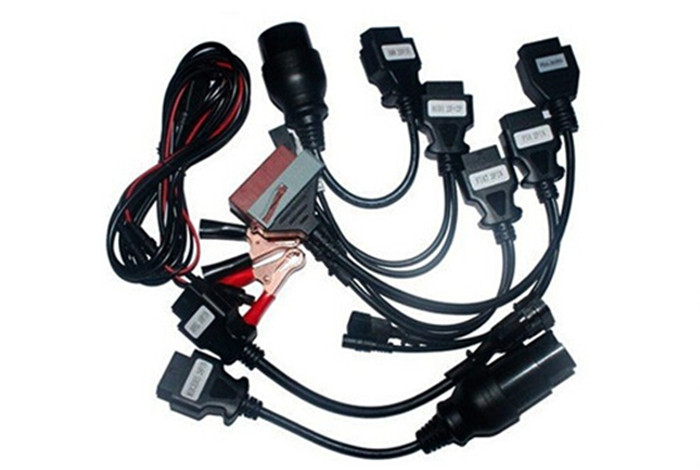 Car Cables Full Set 8 PCS for Autocom Tcs Cdp PRO Cables OBD2 Connect Adapter