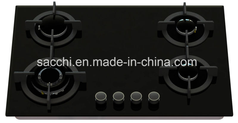 Sabaf Four Burner Tempered Glass Gas Hob -Gna477