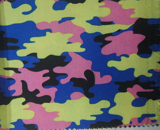 900d Polyester Printed Fabric with PU Coating