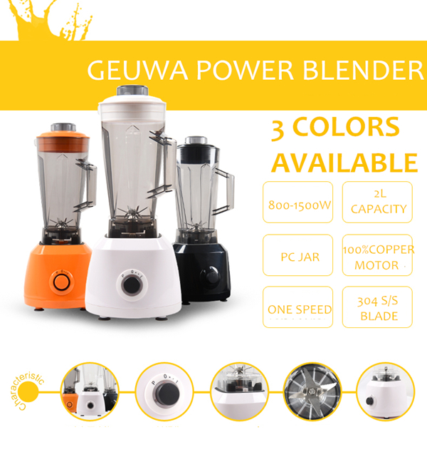 Household 800W 2L Unbreakable PC Jar Power Blender (K811)