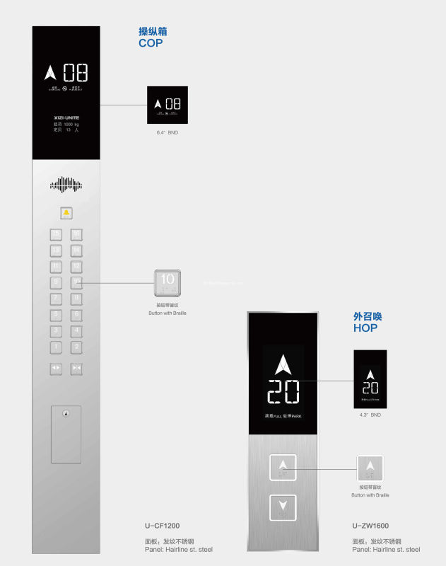 Machine Roomless Passenger Elevator with CE