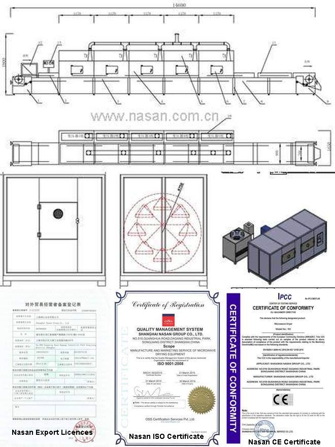 Nasan Microwave Paper Tube Drying Machine