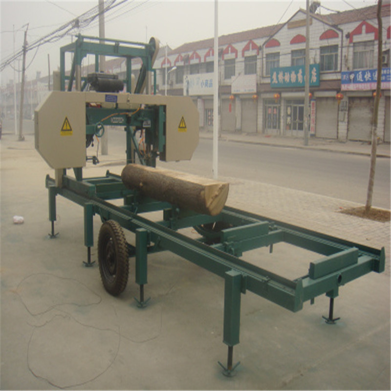 Portable Diesel Wood Cutting Saw Mj1300d Horizontal Band Sawing Machine