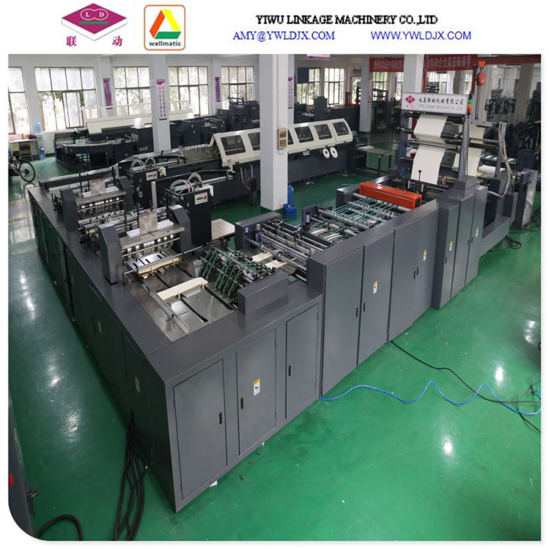 Soft Cover Exercise Book Notebook Making Machines From Reel Paper to Finish Book Ld-Pb460 High Speed Hot Melt Glue Bound Notebook Production Line Machinery