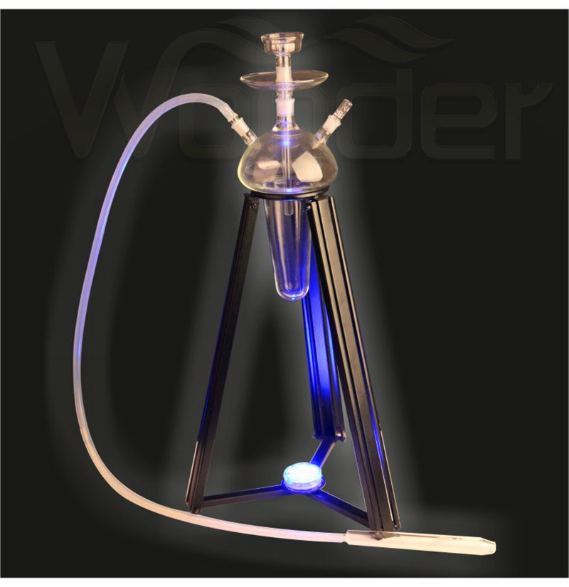 Pink Glass Hookah with LED of Good Price