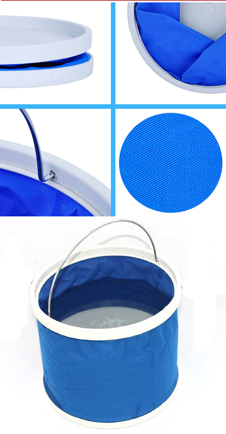 11L Tarpaulin Waterproof Water Folding Fishing Bucket