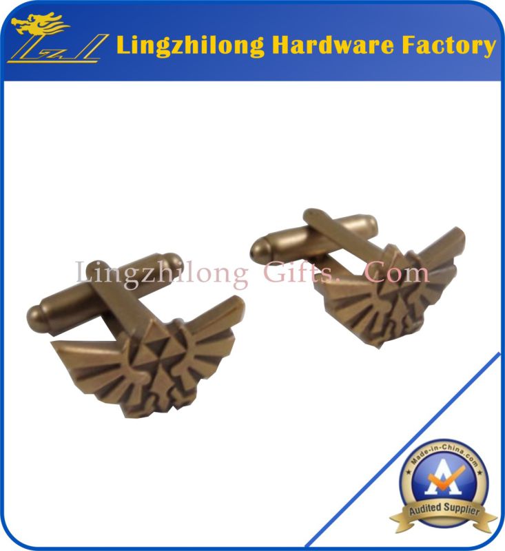 Bulk Cheap Antique Gold Wings Cufflink