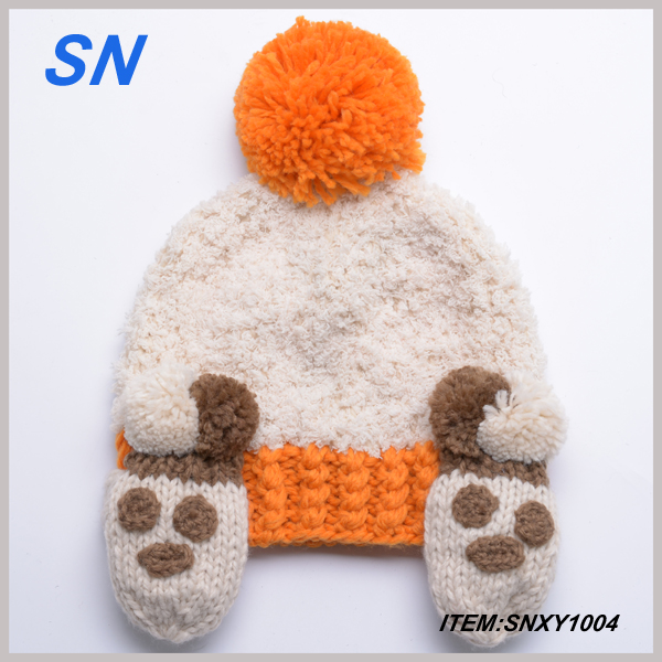 2013 Acrylic Knitted Stock Promotion Hat Gloves Scarf (SNXY1001)