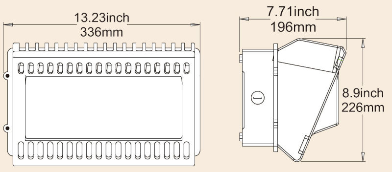 UL Dlc Certificate HID Mhl Replacement 60W LED Wall Pack Light