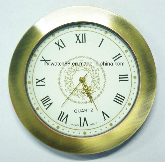 Promotional Quartz Clock Inserts Arabic Numbers Face Gold Tone