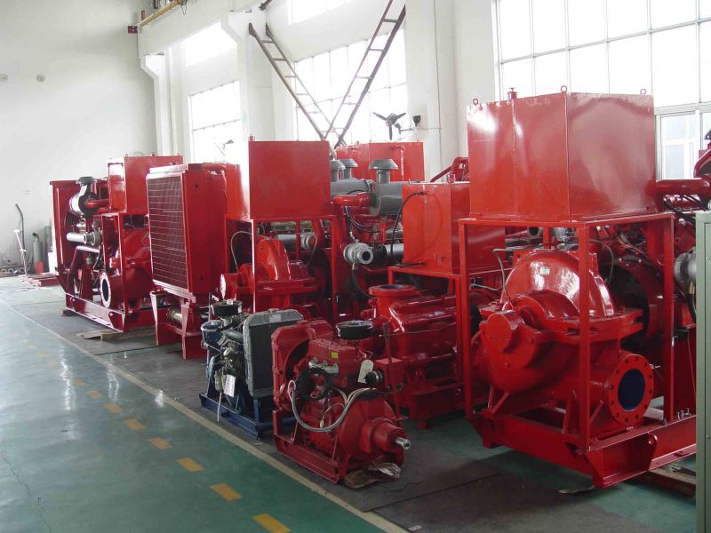 a Set of Vertical Multi-Stage Fixed-Type Fire Pump Package