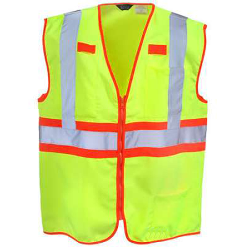 Men's 100% Polyester Hi Vis Reflective Tape Safety Vest