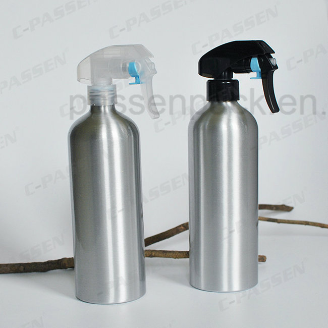 200ml Silver Aluminum Cosmetic Packagign Bottle with Spray Pump (PPC-ACB-062)