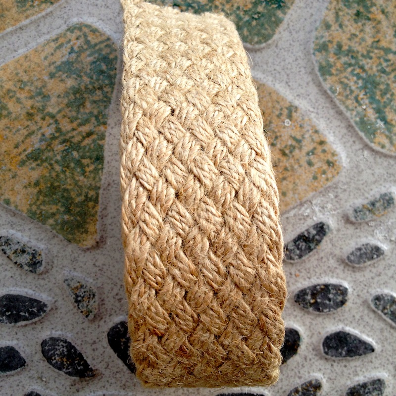 Custom Nature Color Jute Braided Webbing (JBW-1.5