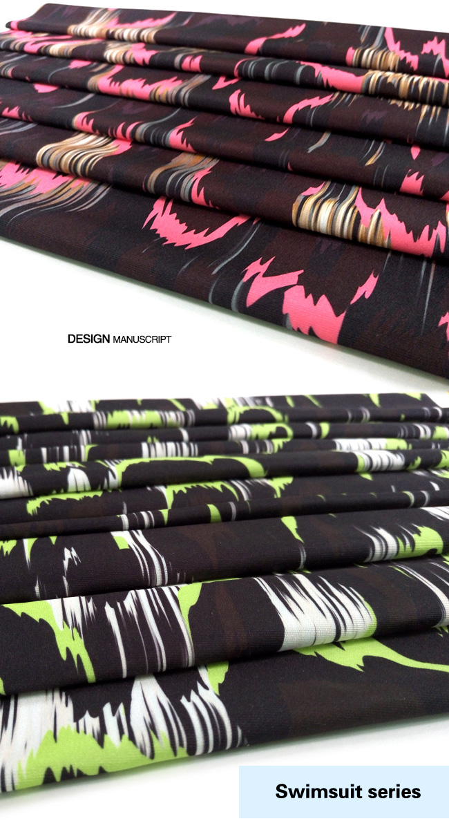 Polyester Spandex Printed Swimwear Fabric/ Jersey Garment Fabric