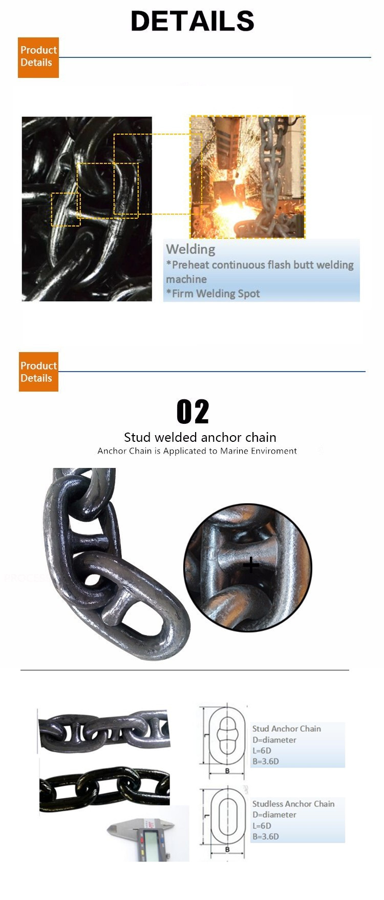 Oil Drilling Platform R3, R3s, R4, R4s, R5 Mooring Chains