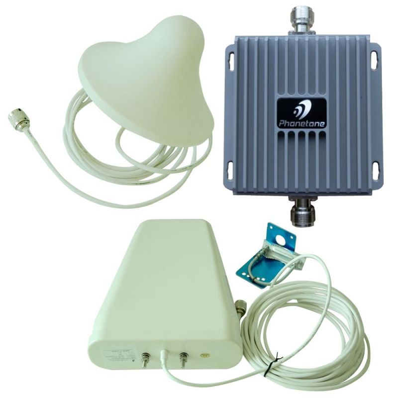 cellular Dual Band Repeater 55dB Gain Cell Phone Mobile Signal Booster 850/1900MHz GSM Signal Booster 3G