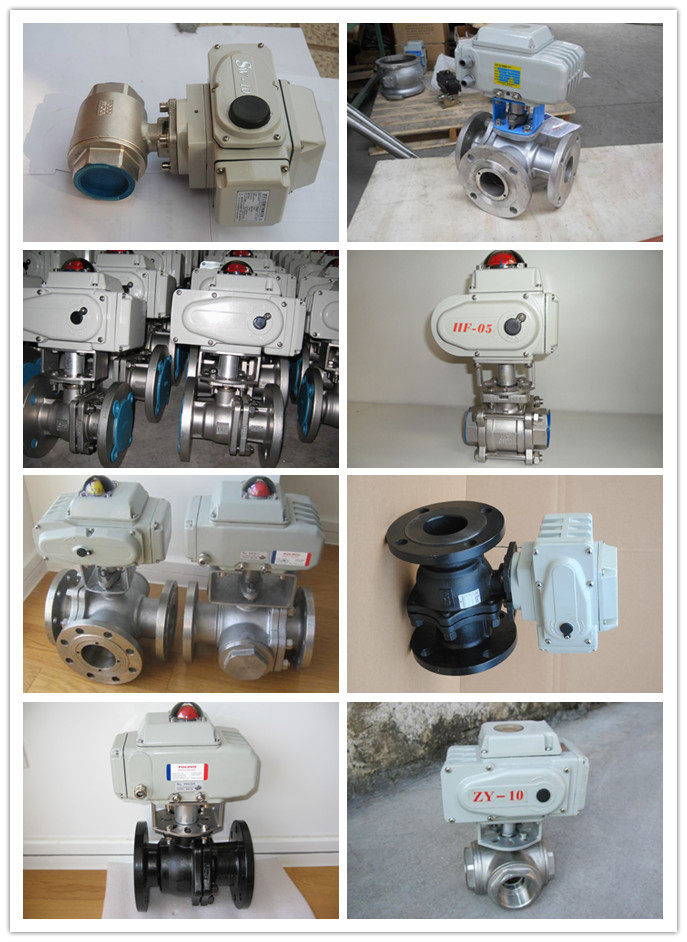 Electric Motorized Two-Way Stainless Steel Flanged Ball Valve