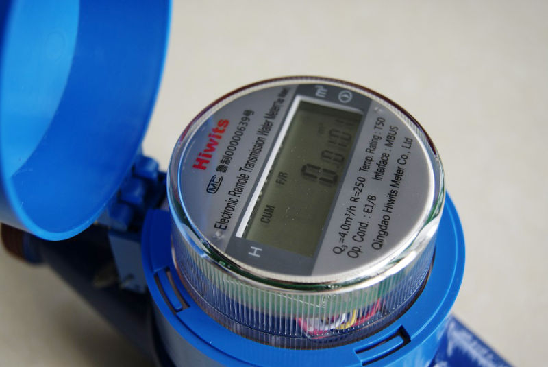 Wireless Remote Control Electronic Water Meter for Cold Water