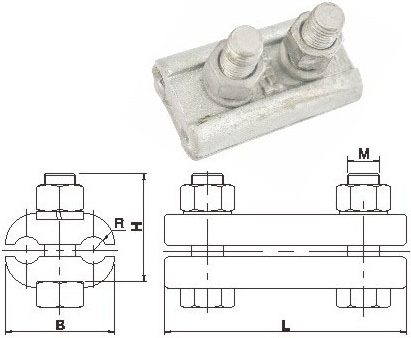 Jbb Type Parallel Groove Clamps for Steel Wire