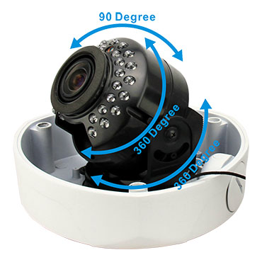 2.0MP 1080P Web Vandalproof IR Dome Network IP Digital Camera