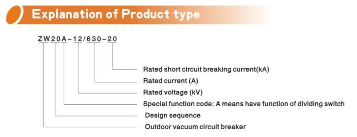 Outdoor High Voltage Vacuum Circuit Breaker (ZW20-12)