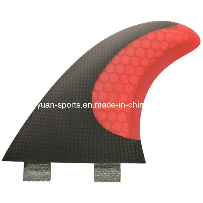 Red Colour Glassfiber Honeycomb Surf Fin for Sale