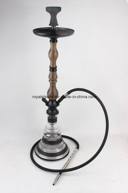 2016 Good Quality Wooden and Stainless Steel Stem Shisha Hookah