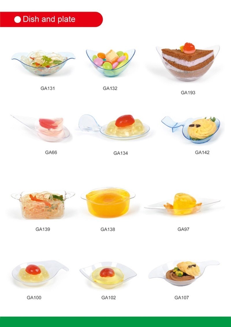PP/PS Plastic Plate Disposable Tray Heart Shaped Plate