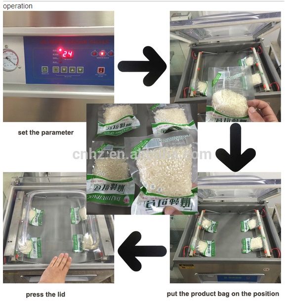 Concave Board Single Chamber Vacuum Machine for Bags Packing