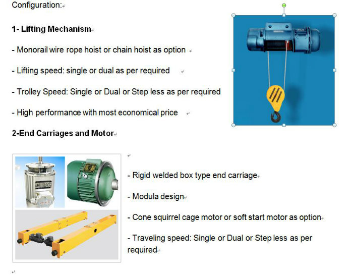 Safety Lb Type Explosion Proof Overhead Crane