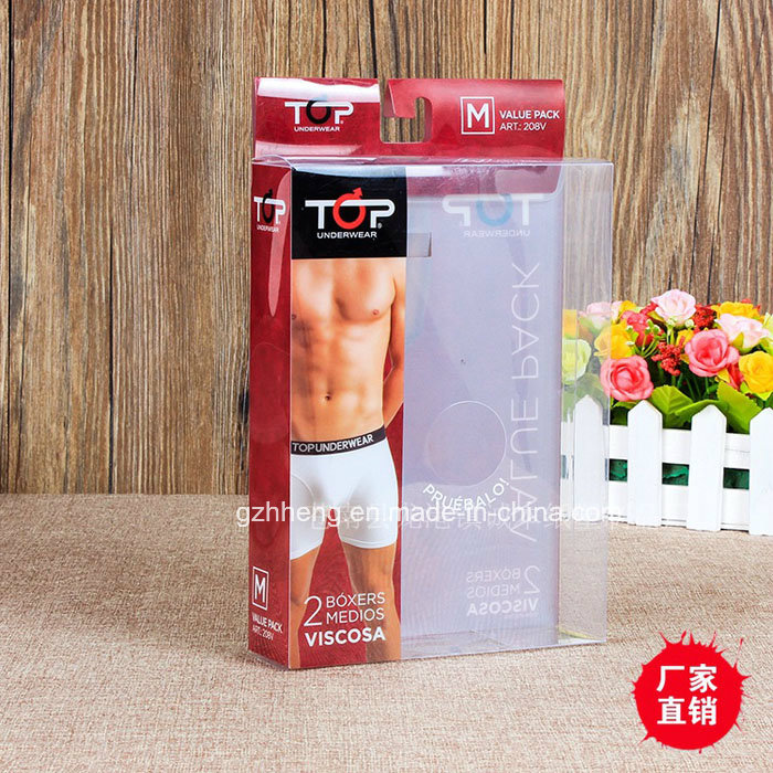 Plastic Print Packaging for underwears (Men's boxer brief)