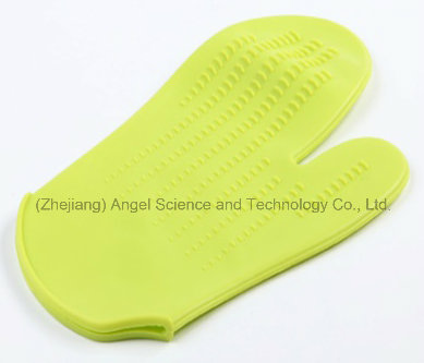 Heat Resistant Silicone Oven Mitten Eco-Friendly Material Sg12