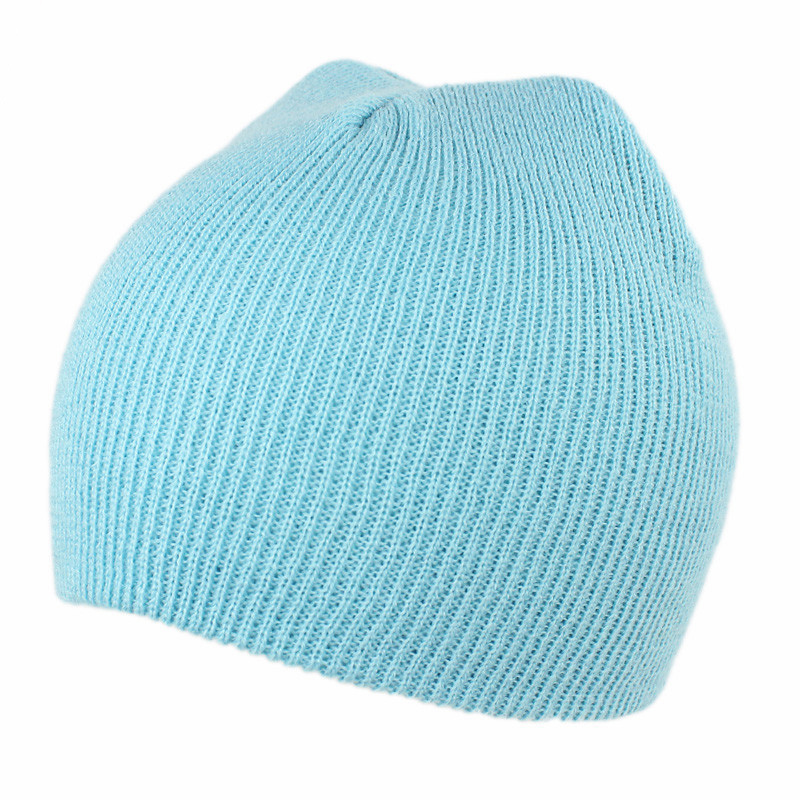 Children Baby Kids Knitted Hat Solid Skull Cap Warm Beanie (HW631)