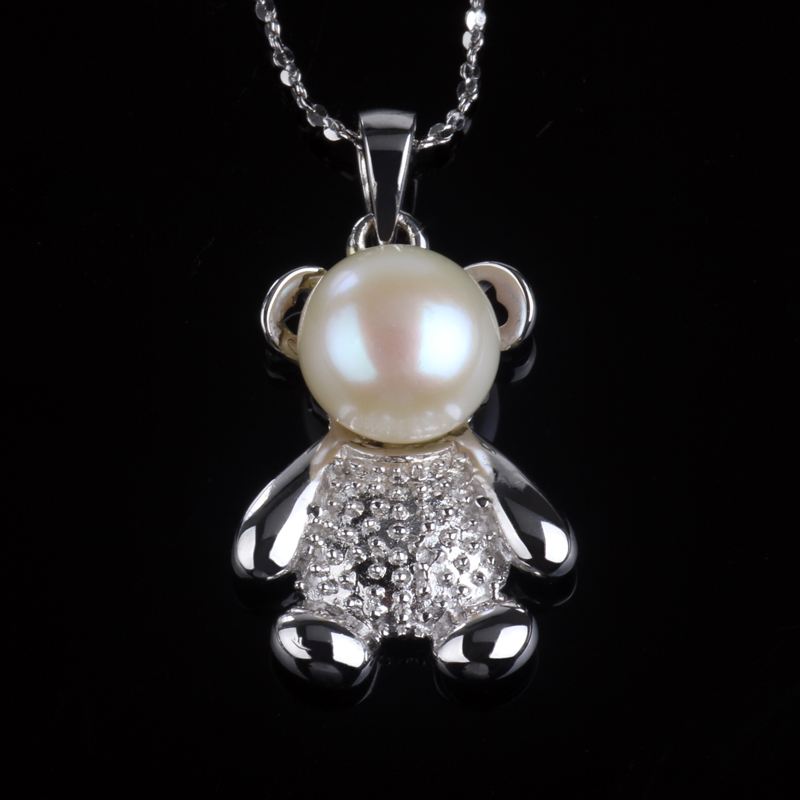 Lovely Teddy Bear Shape Fashion Pendant Jewellry Necklace