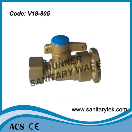 Brass Lockable Angle Ball Valve