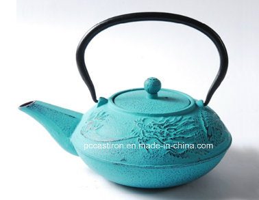 Embossed Cast Iron Teapot 1.0L