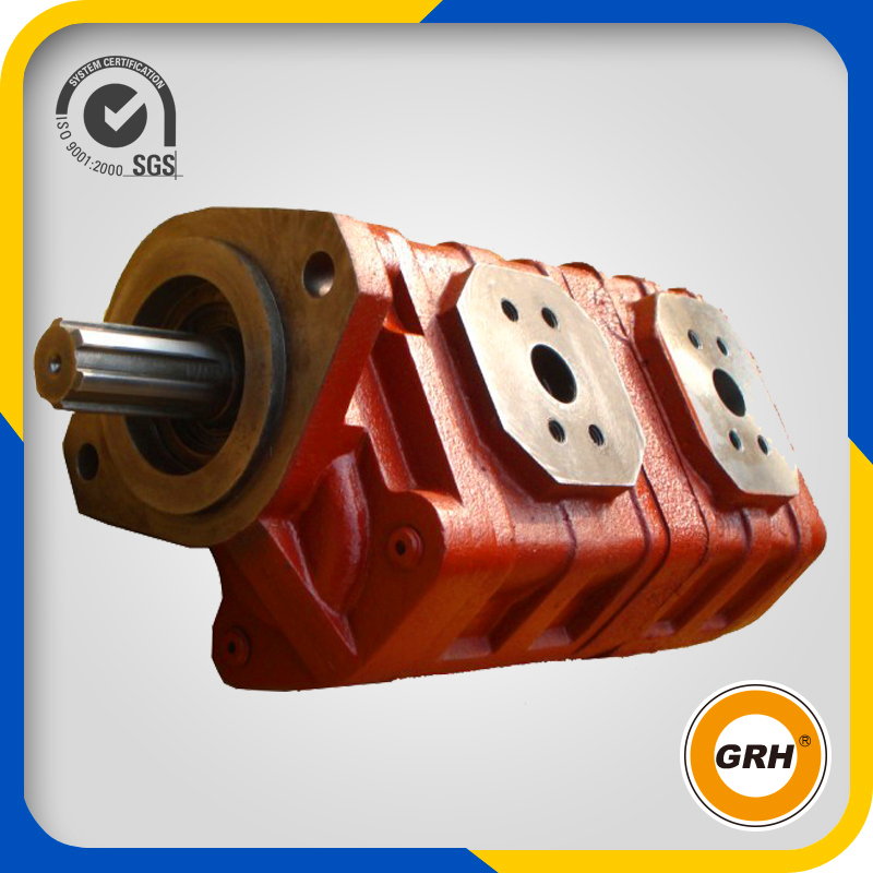 Double Hydraulic Gear Pump for Forklifts, Lorry Crane, Autocrane, Loader, Paver, Grader