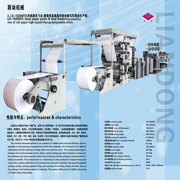 Ld1020yx High-Speed Flexography Printing Web Slitter Machine