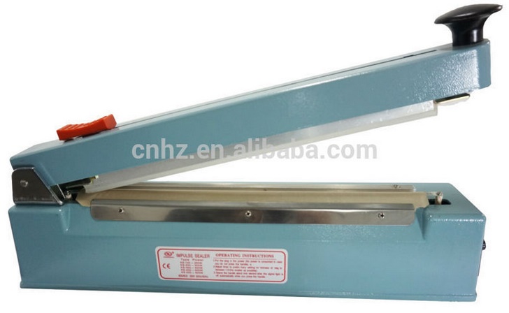 Aluminum Body Hand Impulse Heat Sealing Machine with Middle Cutter