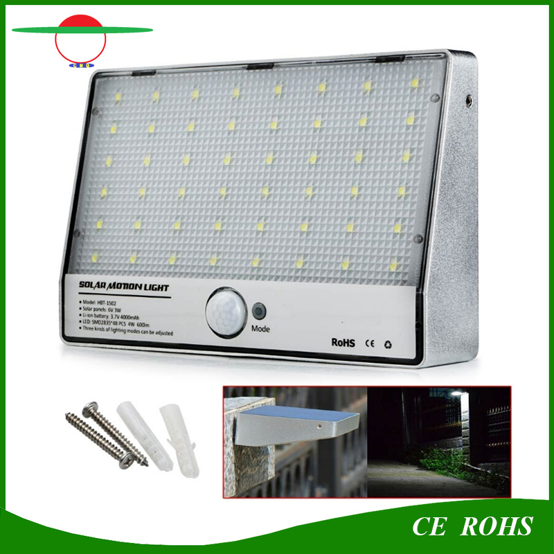 Durable Aluminum Housing 600lm White 48LED Solar Garden Lamp with Ce RoHS Approved