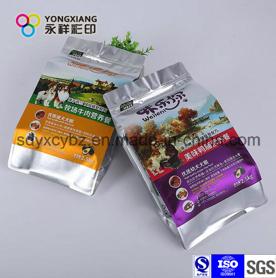 Printed Plastic Packaging Bag for Pet Food with Ziplock