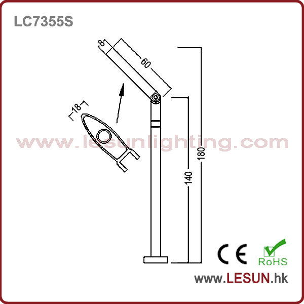 Customize 3.5W COB Jewelry Cabinet Light for Showcase LC7355s