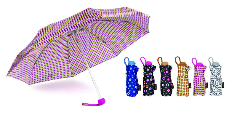 Colorful DOT 3 Fold Windproof Auto Umbrellas (YS-3FA22083962R)