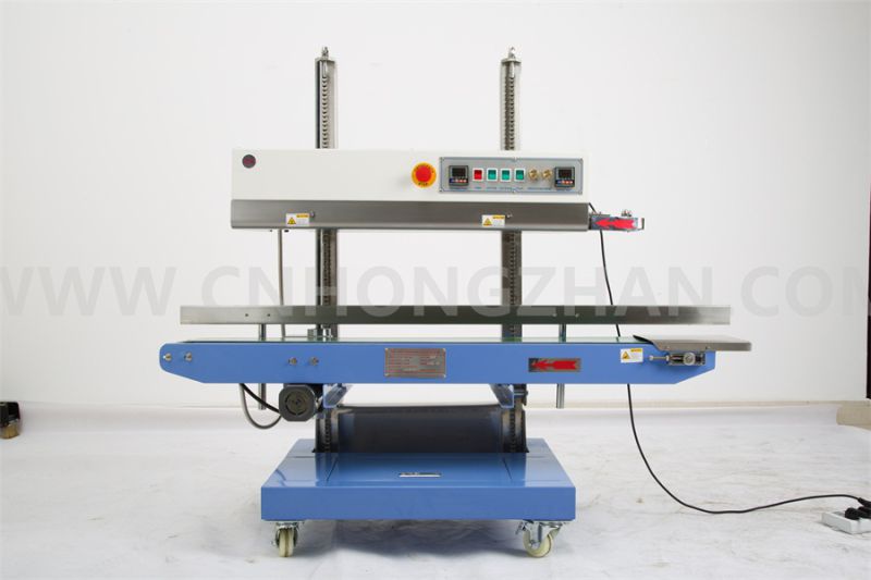 Hongzhan CBS1100V Vertical Continuous Band Sealer for Big Stand Pouch