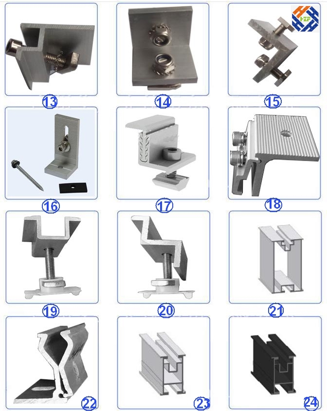 Foot Bracket Tilted for Flat Roof Mounting System