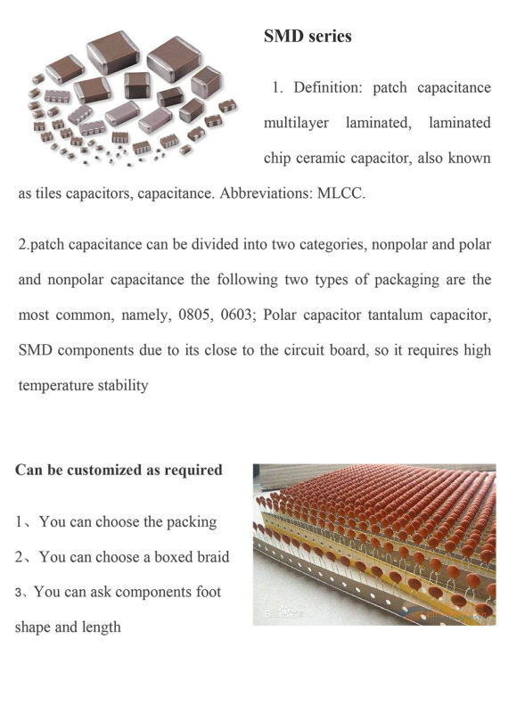 2016 Top Sell High/Low Voltage Ceramic Capacitor