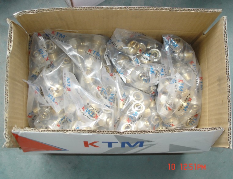 Wall-Plated Female Tee for Ktm Pex Pipe and Gas Pipe