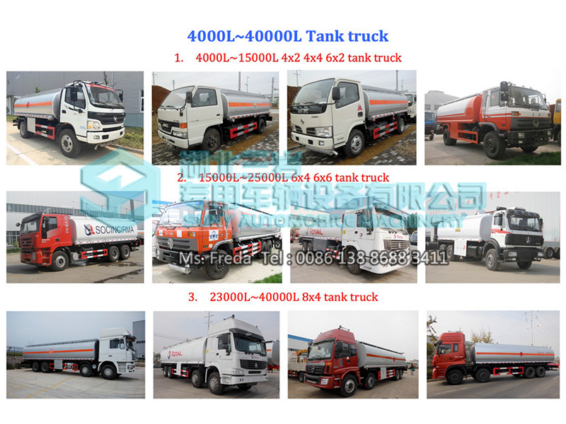 Beiben China Benz 4WD 4X4 8m3 Oil Tanker Truck