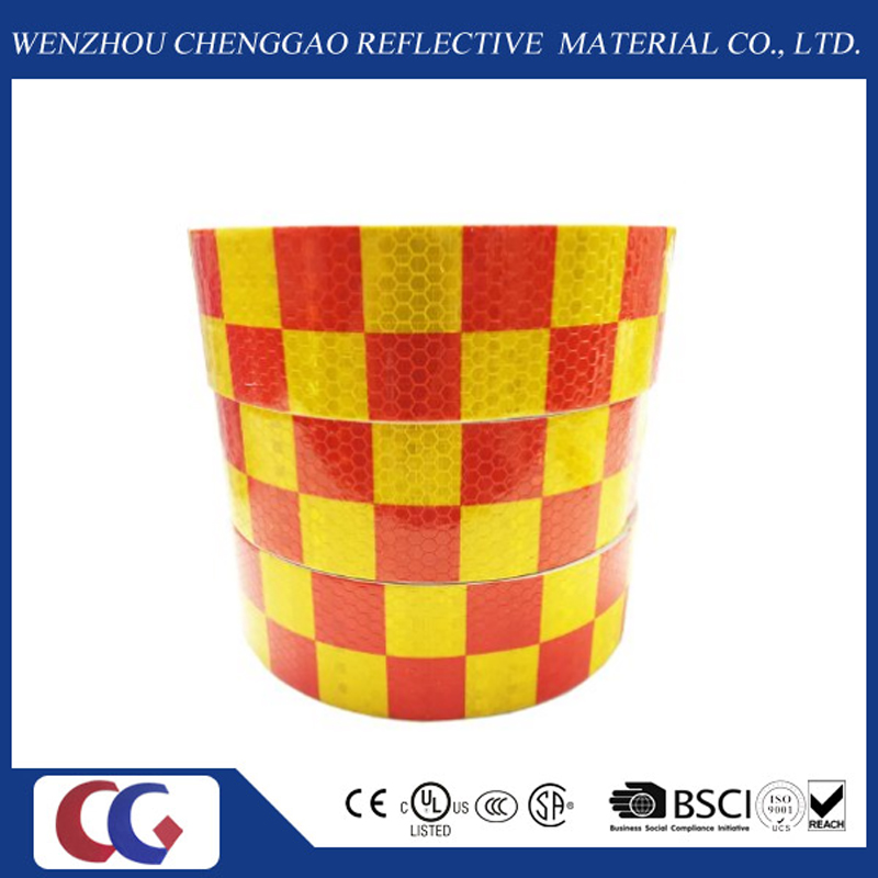 Multi Color Grid Design Reflective Material Retro Reflective Tape (C3500-G)